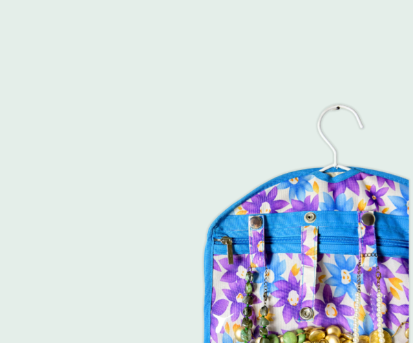 Organizador de accesorios | Azul y morado