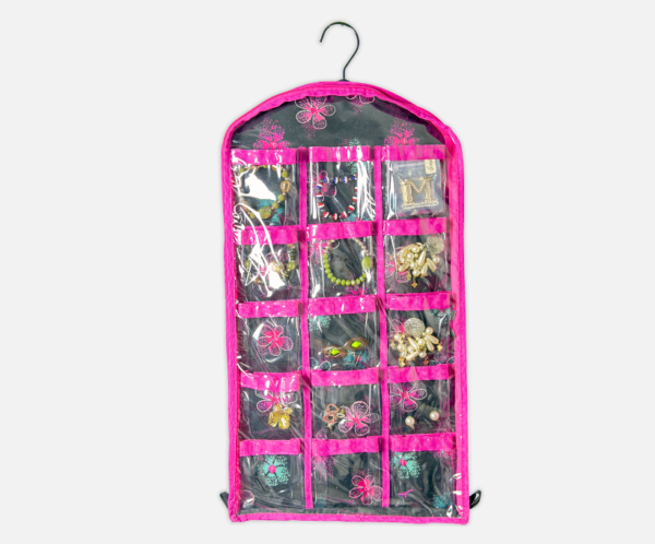 69 Organizador de accesorios | Negro y fucsia