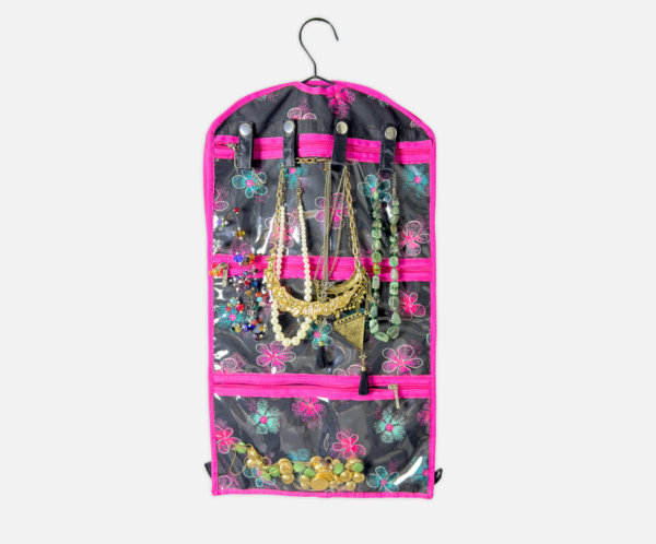 70 Organizador de accesorios | Negro y fucsia